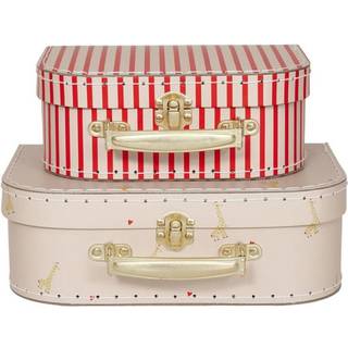 OYOY kuffertsæt 2 stk - Giraf & Strib