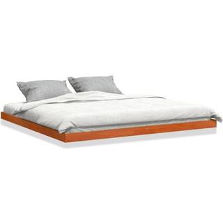 Sengeramme Massivt Fyrretræ - Gyldenbrun / 180 x 200 cm