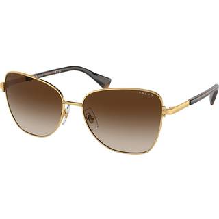 Ralph Lauren Kvinde RA4146 900413 Solbriller Metal Guld Brun Sommerfugl Normal Skygge