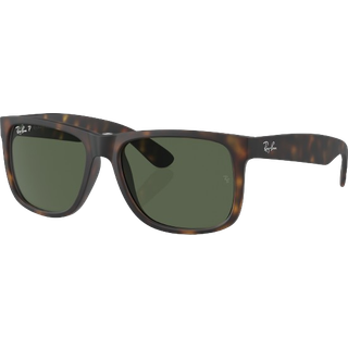 Ray - Ban Mand RB4165 JUSTIN 865/9A Solbriller Nylon Skildpadde Grøn Firkantet Polariseret
