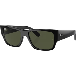 Ray - Ban Unisex RB0947S CARLOS 901/31 Solbriller Acetat Sort Grøn Firkantet Normal