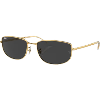 Ray - Ban Unisex RB3732 001/48 Solbriller Metal Guld Sort Geometrisk Polariseret Antiblænding