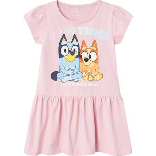 Name It Parfait Pink Bluey Kjole