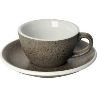 Loveramics Egg  Flat White kop m. underkop  150 ml i granitgrå