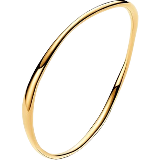 Pandora Gold Organically Shaped Bangle - 21cm