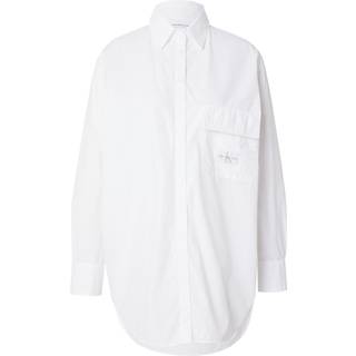 Skjorte Calvin Klein Jeans Long Cotton Utility T-Shirt Bright White S - Bright White - S