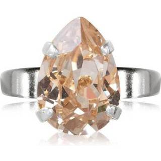 Mini Drop ring silk rhodium