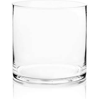 WGV -cylindervasebredde 8 """" H?jde 8 """" Klar bred Diameter Blomsterglasblomster Container Planter Terrarium til bryllupsfest Begivenhed Home Acce