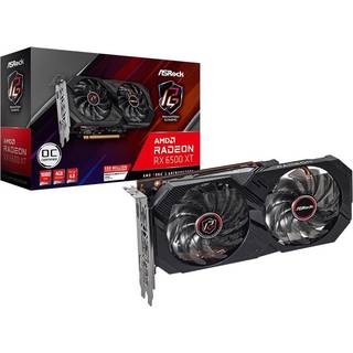 ASRock Radeon RX 6500 XT Phantom Gaming D OC - 4GB GDDR6 RAM - Grafikkort