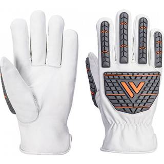 Handske til slagværktøj (uforet) - Hvid (Størrelse: M)