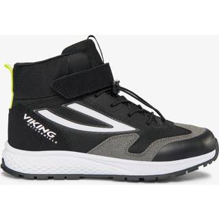 Viking Century Mid 1V SL WP Sneakers, Black/Lime, 37