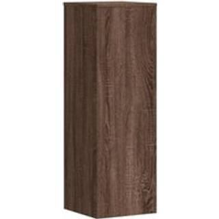 plantestativ 33x33x100 cm konstrueret træ brun egetræsfarve