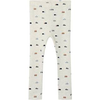 NAME IT Rib Leggings Dabu Peyote Melange