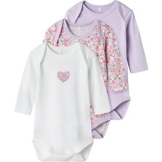 Name It Pastel Lilac Flower Body (3-pak)