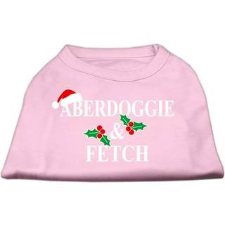 Aberdoggie julskärm tryck skjorta ljusrosa m