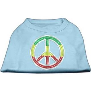 Rasta fredsskylt skjortor baby blå s