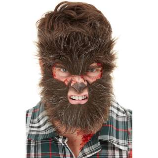 Haarige Werwolf FX Halbmaske