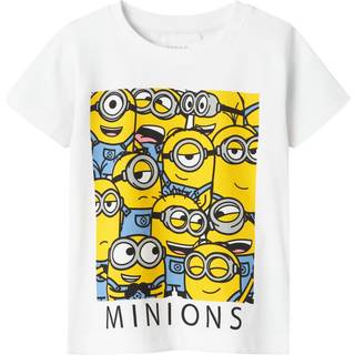 NAME IT Minions T-Shirt Jule Bright White Squard