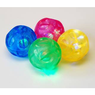Hoppebolde m. blinklys, 4 stk