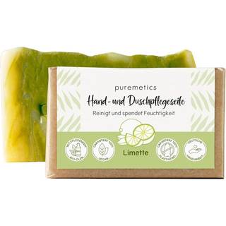 puremetics Pleje Natural soaps Hånd- og brusesæbe lime 75 g (1.080,00 kr / 1 kg) - 75 g