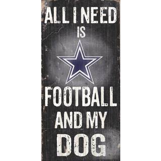 Dallas Cowboys Fan Creations N0640 Fodbold og mit hundeskilt