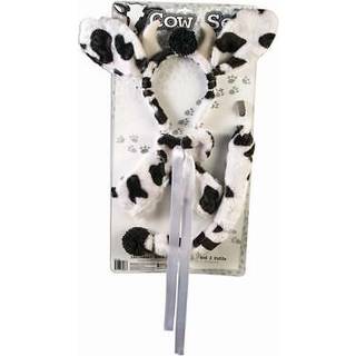 Forum Novelties 80286 Cow Costume Set Black/White One St?rrelse sort hvid
