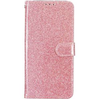 EIDERWOOD iPhone 16 Pro Læder Flip Cover m. Pung & Strop - Glimmer - Rose Gold