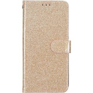 EIDERWOOD iPhone 16 Pro Læder Flip Cover m. Pung & Strop - Glimmer - Guld