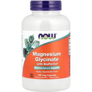 NOW Foods – Magnesiumglycinat med BioPerine 180 kapsler