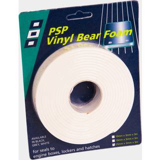 Selvklæbende gummiliste PSP Vinyl Bear Foam Tape, 25 mm x 3 meter, 3 mm tyk, hvid