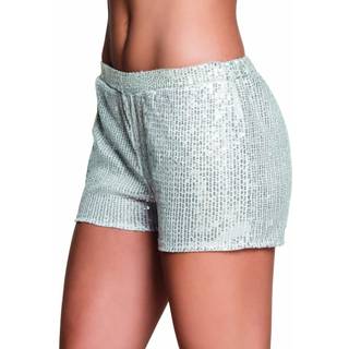 Paillet hotpants sølv