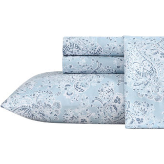 Wrangler - Fuldt ark s?t Silky & Letv?gt Senget?j Set Paisley Home Decor Oeko -Tex Certified (Prairieland Paisley Blue Full)