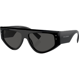 Dolce & Gabbana Mand DG4461 501/87 Solbriller Acetat Sort Grå Firkantet Normal