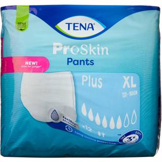 TENA ProSkin Pants Plus Str. XL Medicinsk udstyr 12 stk + FRI FRAGT