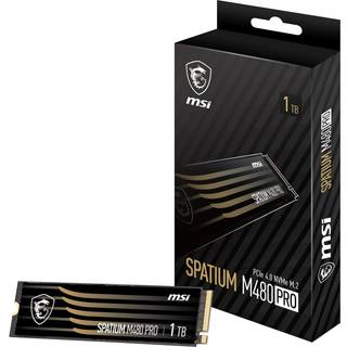 MSI Spatium M480 PRO SSD - 1TB - Uden køleprofil - M.2 2280 - PCIe 4.0
