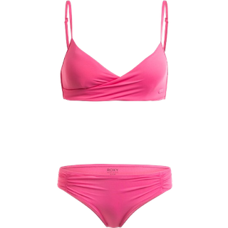 Roxy Women's Beach Classics Wrap Set Bikini Damer størrelse XL farve pink