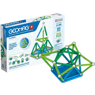 Geomag Magnetiske stænger Classic 60 stykker - magnetisk byggelegetøj til kreative børn