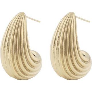 Snö Of Sweden Dakota Drop Earring Plain Gold