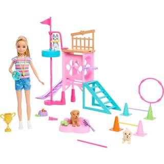 Barbie and Stacie to the Rescue Legesæt med Dukke Hundelegeplads