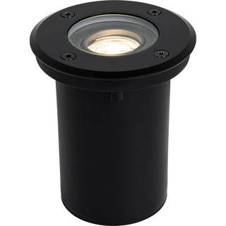 Moderne udendørs jordspot sort 35 mm justerbar IP65 - Delux