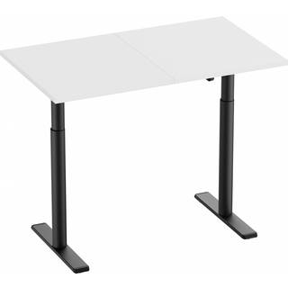 MaxMount Hæve Sænkebord Elektrisk Skrivebord 1200x700mm - Sort/Hvid