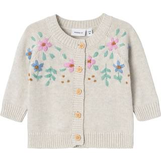 Name It Peyote Melange Blomster Strik Cardigan