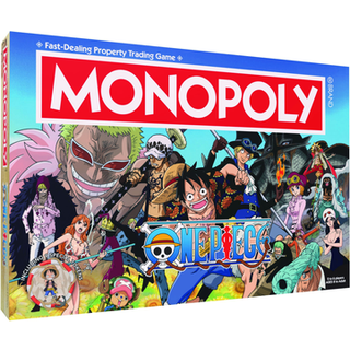 Monopol: One Piece Edition Board Game | Køb Sælg handel med populære figurer fra Manga & Anime -serien | Med 9 Miniature -tokens | Officielt lice
