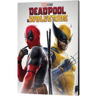 Marvel Wooden Wall Art Deadpool & Wolverine 02 Best friends 35 x 50 cm