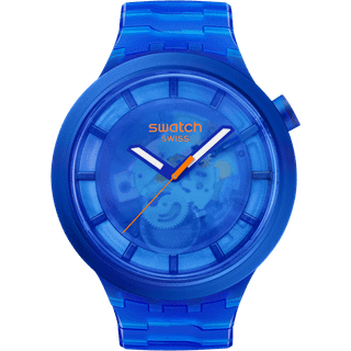Swatch NAVY JOY Navy Dial Navy Bio-Sourced Material Strap Unisex Watch SB05N116