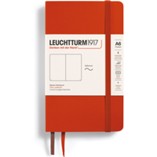 Notizbuch Pocket blanko Softcover A6 - Fox Red