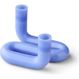 Studio About Wave Lysestage H10 cm, Milk Blue