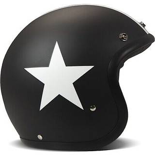DMD Retro Star Black Jethjelm sort M