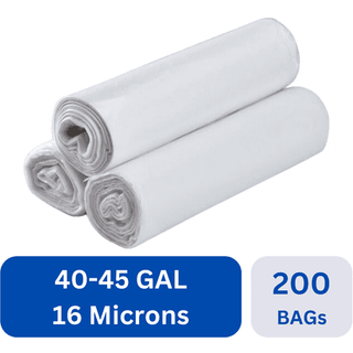 Karat papirkurvposer [40-45 gal - 200 pc] | 16 mikron | Klar affald med høj densitet kan foringer | 40 """" x 48 """"