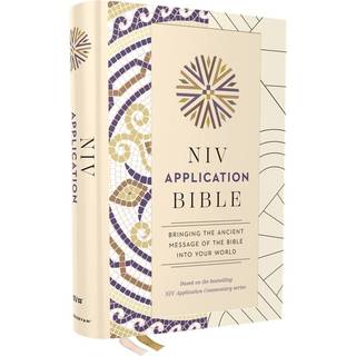 NIV Application Bible, Hardcover, Multi-Cream, Red Letter, Comfort Print